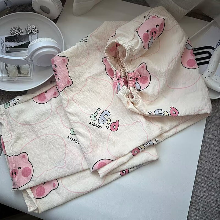 Damen gemütlicher Schlafanzug mit verspieltem Design Drune