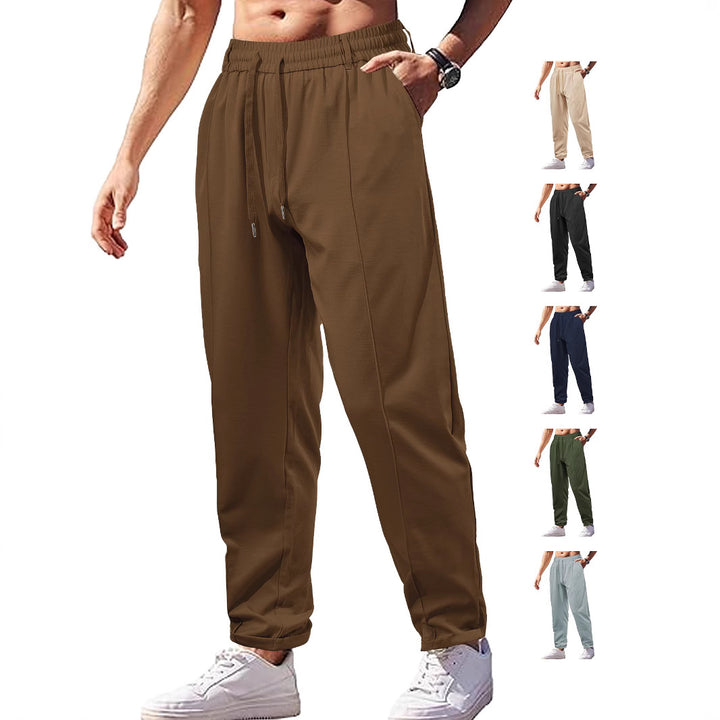 Damen nan elegante Jersey-Hose mit Bügelfalte Tunnelzugbund und schmaler Beinführung Drune