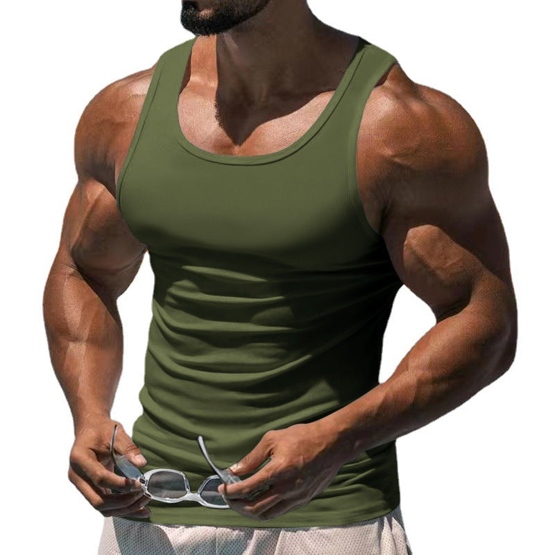 Herren atmungsaktives Sport-Tanktop mit körperbetontem Schnitt und feuchtigkeitsregulierendem Material Drune