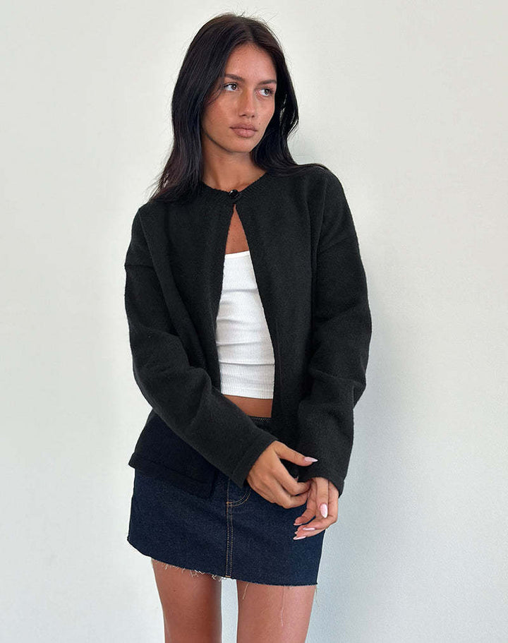 Damen Strickjacke mit praktischen Knopfdetails und lässigem Schnitt Drune