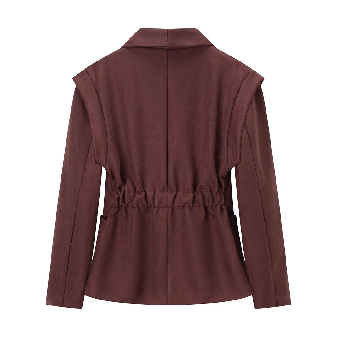 Damen Eleganter Blazer im modernen Schnitt mit großen Taschen Drune