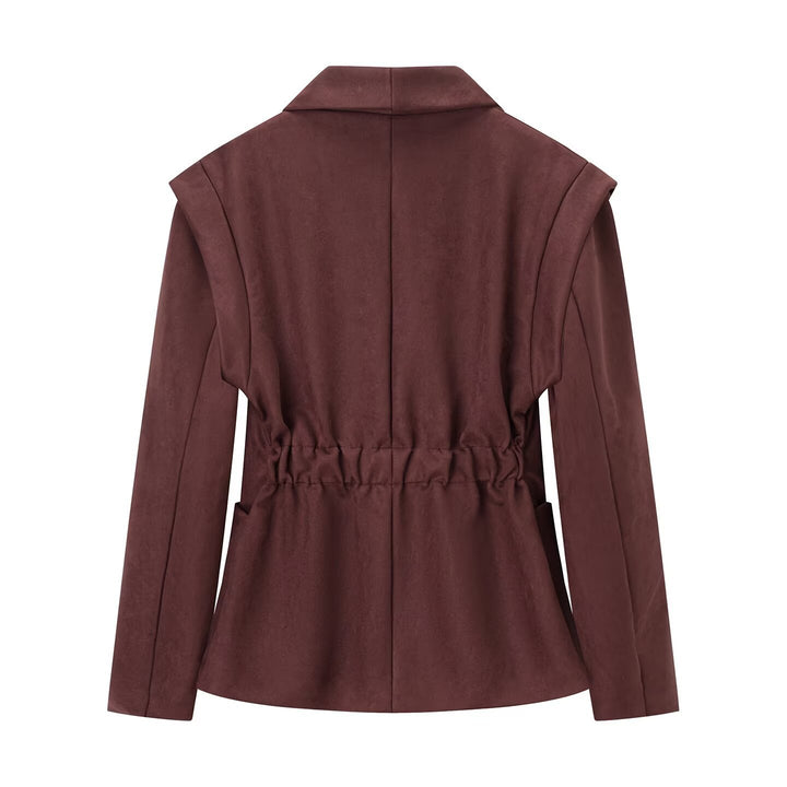 Damen Eleganter Blazer im modernen Schnitt mit großen Taschen Drune