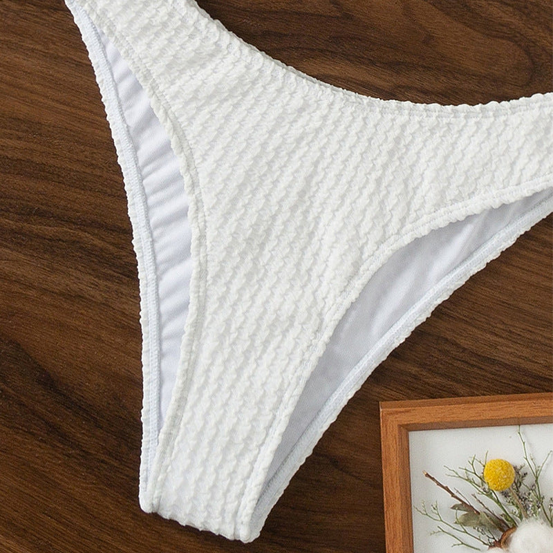 Damen Triangel-Bikini mit raffiniertem Ring-Detail und markantem Strukturdesign Drune
