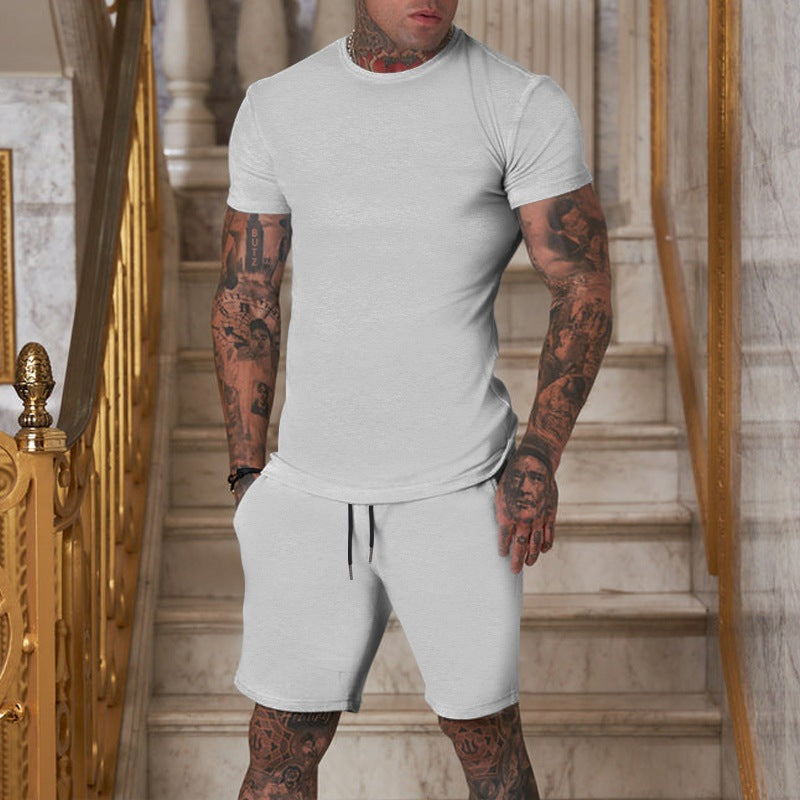 Herren sportliches T-Shirt und Shorts Set Drune