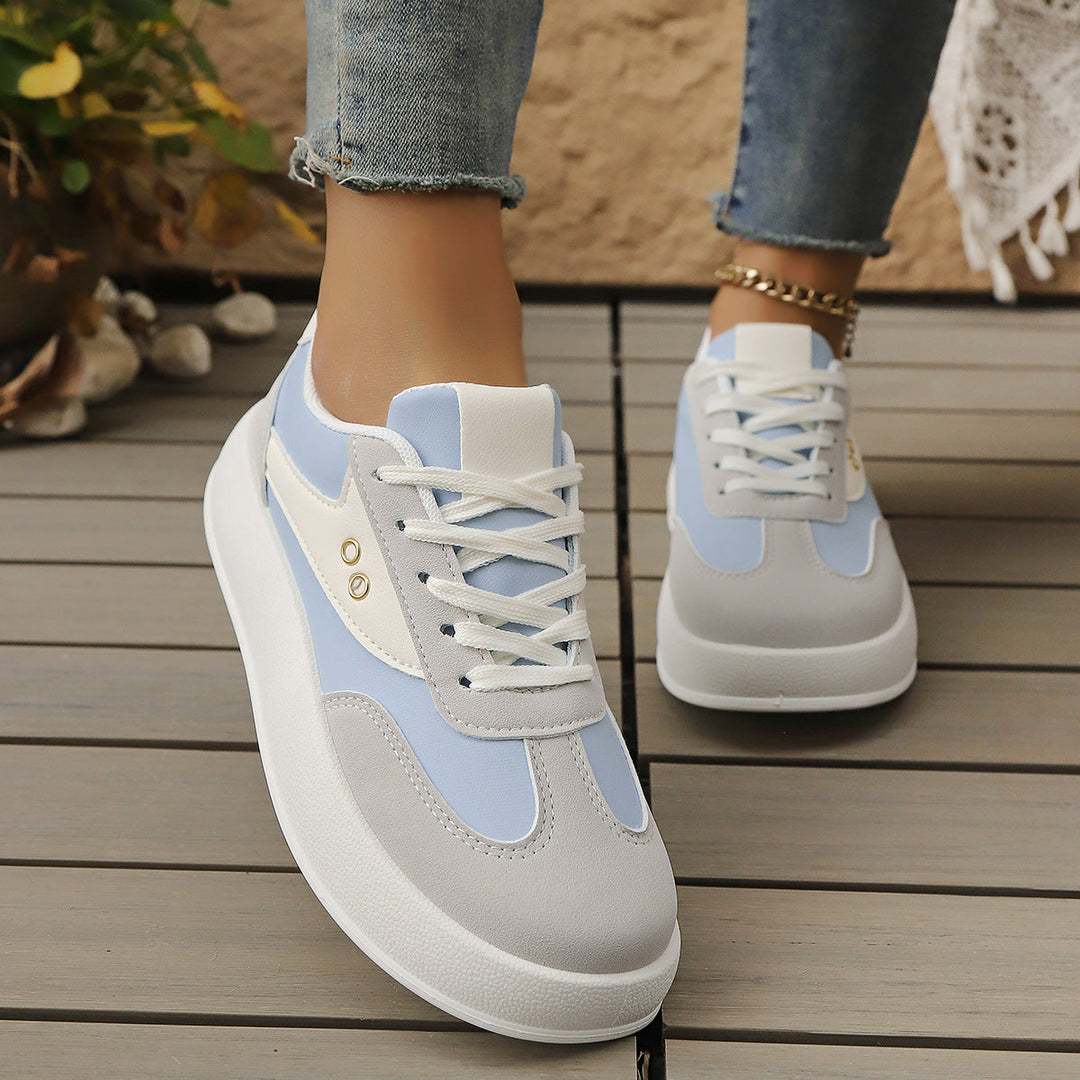 Damen Plattform Sneakers mit sportlichem Chic und gepolstertem Innenfutter Drune