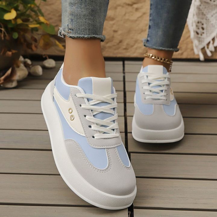 Damen Plattform Sneakers mit sportlichem Chic und gepolstertem Innenfutter Drune
