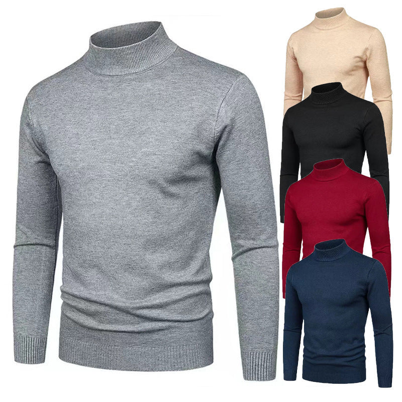 Herren Rollkragenpullover aus hochwertigem Strickmaterial Drune