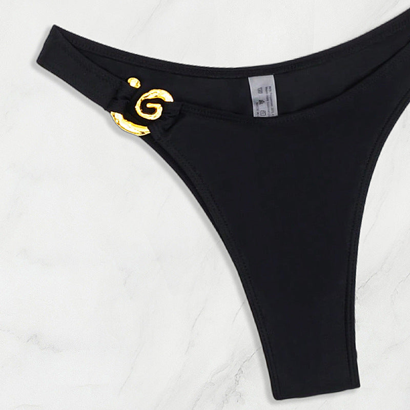 Damen Bikini mit eleganten Gold-Details Drune