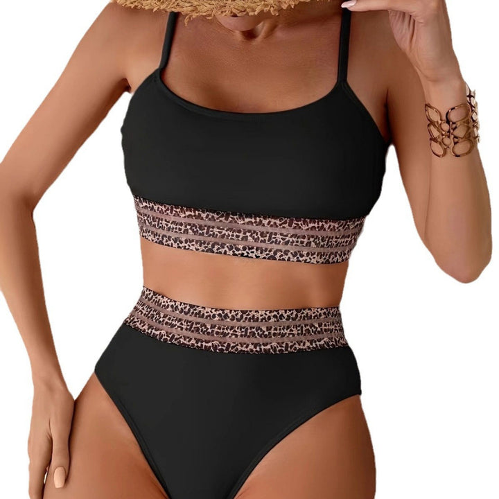 Damen Bikini-Set mit stylischem hohen Bund und modischem Animal-Design Drune