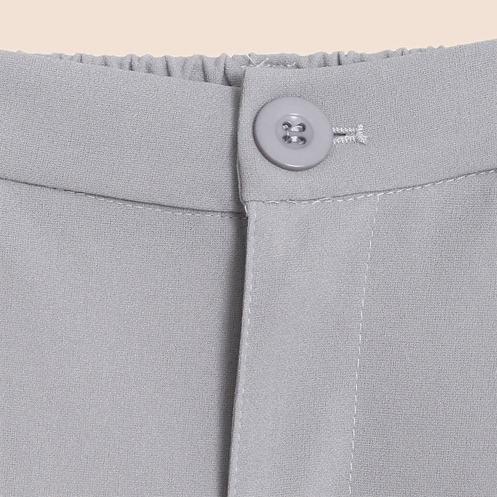 Damen Elegante Chino-Hose mit Bundfalten und hohen Taschen Drune