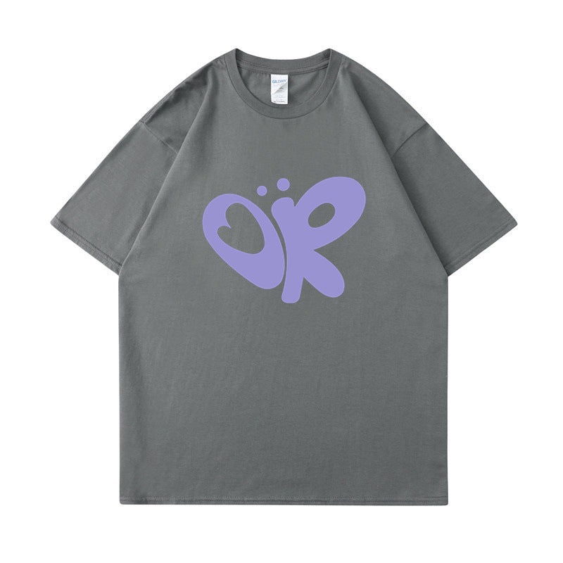 Damen lässiges T-Shirt mit einzigartigem Grafikdruck Drune