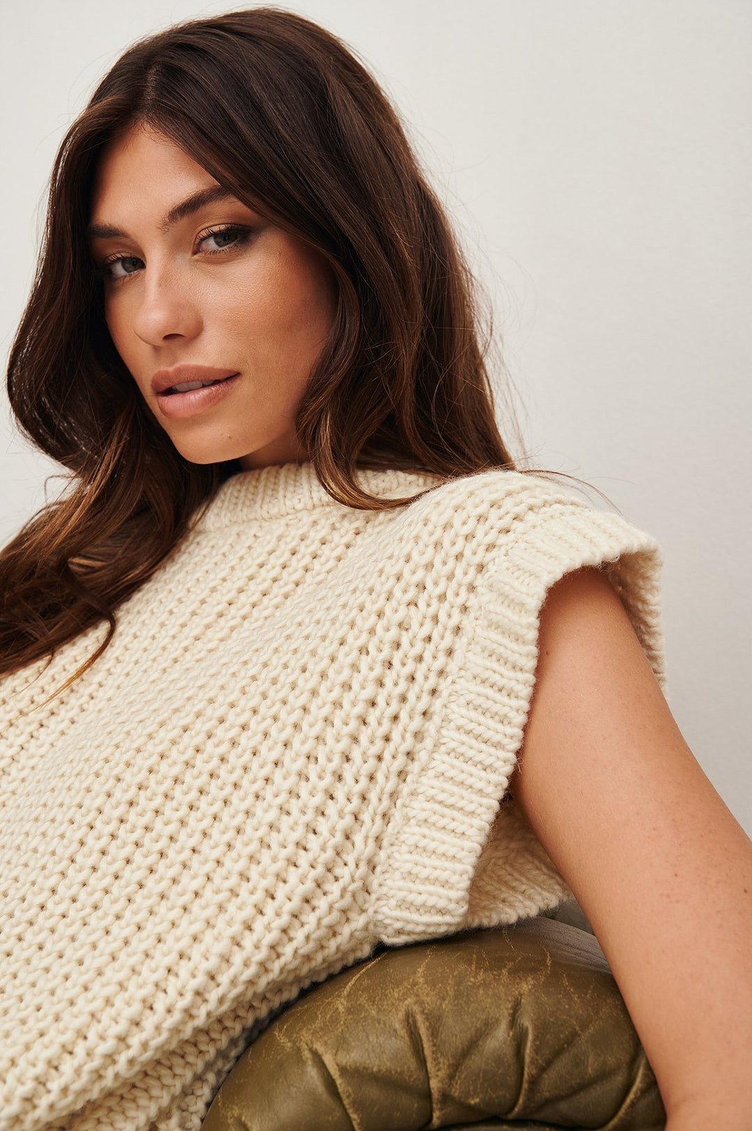 Damen Oversized Stricktop mit lässigem Schnitt Drune