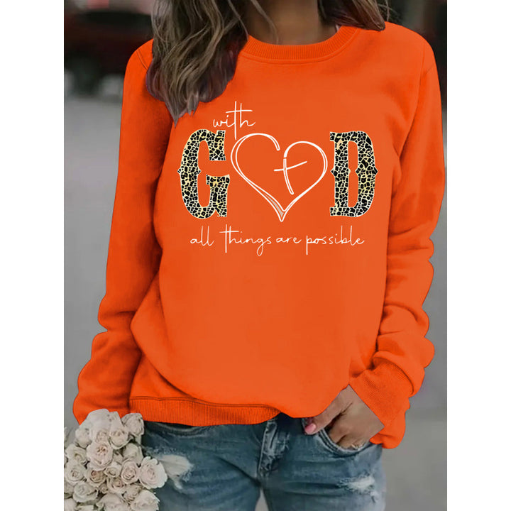 Damen Sweatshirt mit kreativem Modedesign und motivierender Botschaft Drune