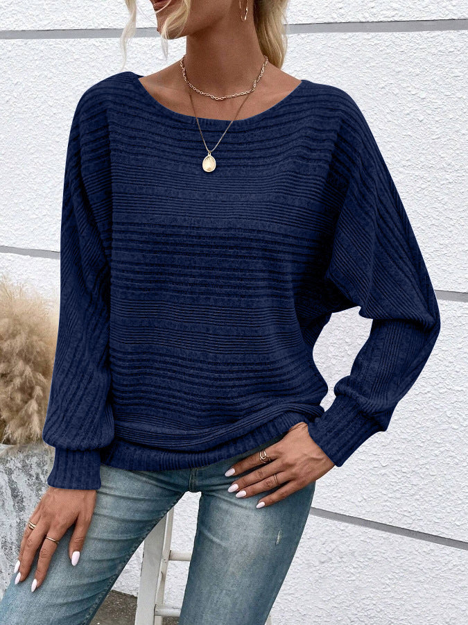 Damen lässiger Strickpullover Drune