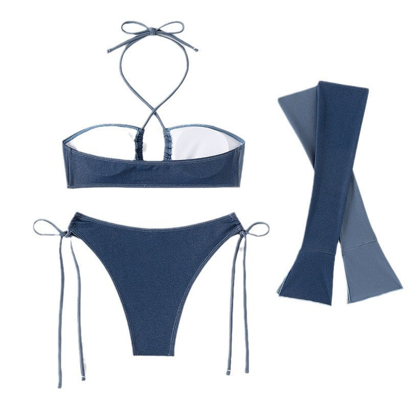 Damen modisches Bikini-Set mit innovativem Arm-Detail Drune