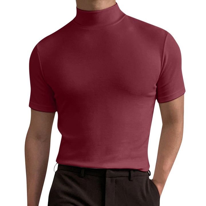 Herren Elegantes Poloshirt mit Stehkragen Drune