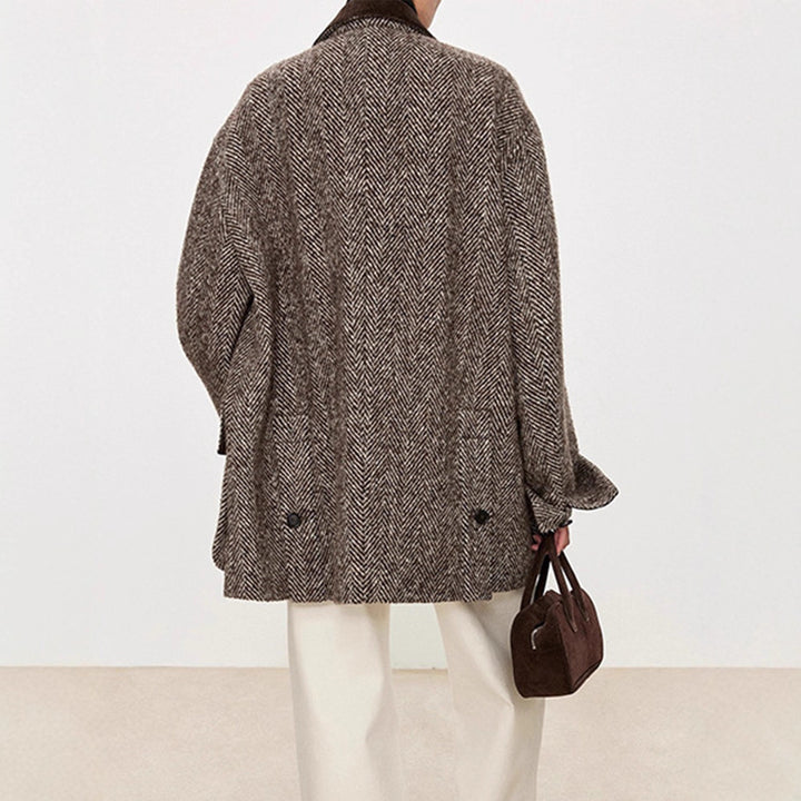 Damen Übergangsjacke im modernen Herringbone-Design Drune