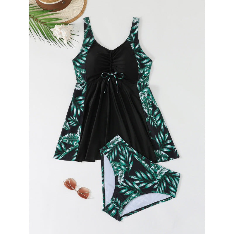 Damen Strandkleid Badeanzug Drune