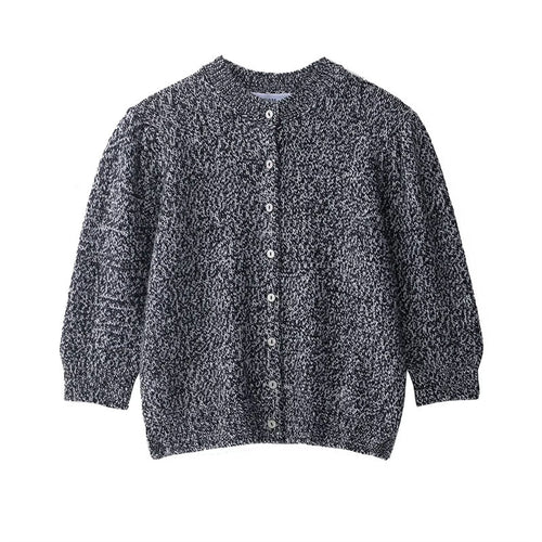 Damen Strickjacke mit innovativem Texturmuster und Knopfleiste Drune