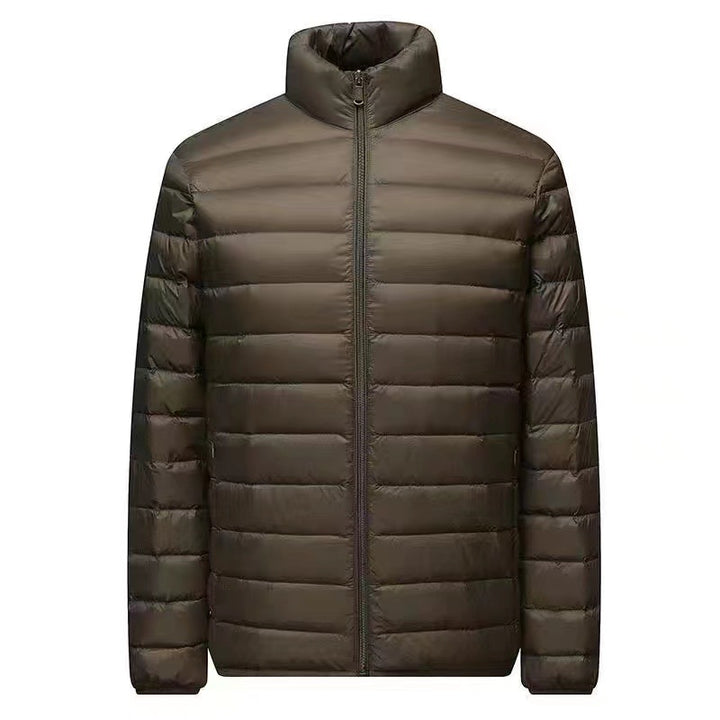 Herren nan ultraleichte Packbare Microsteppjacke mit Stehkragen, wattierter Isolierung und windabweisender Hülle Drune