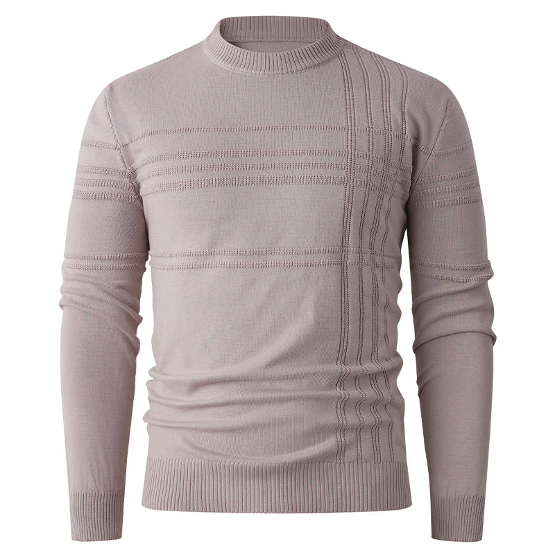 Herren feiner Strickpullover mit strukturiertem Design Drune