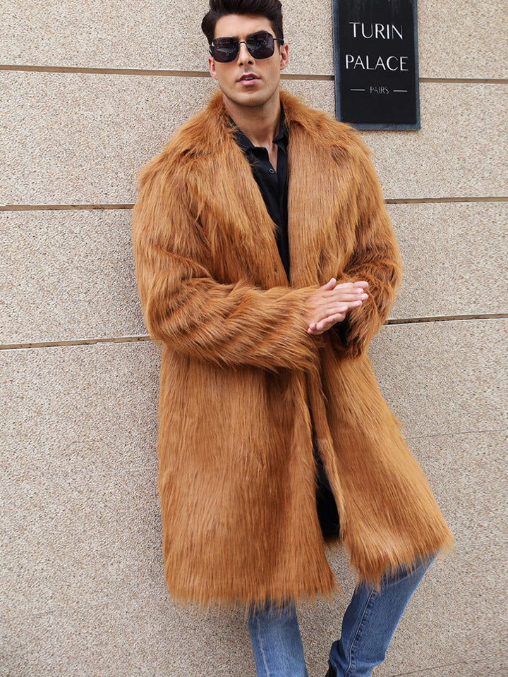 Herren Elegante und gemütliche Felljacke Drune