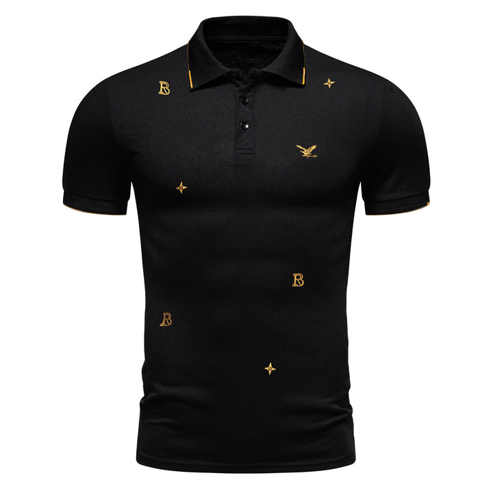Herren Besticktes Casual Polohemd Drune