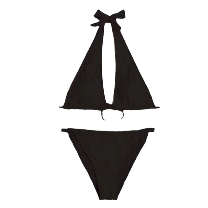 Damen Bandeau-Bikini mit raffinierten Schnittdetails und elegantem Wickeldesign Drune