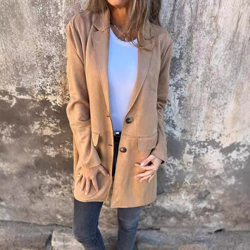 Damen Elegante und bequeme Suede-Blazer Drune
