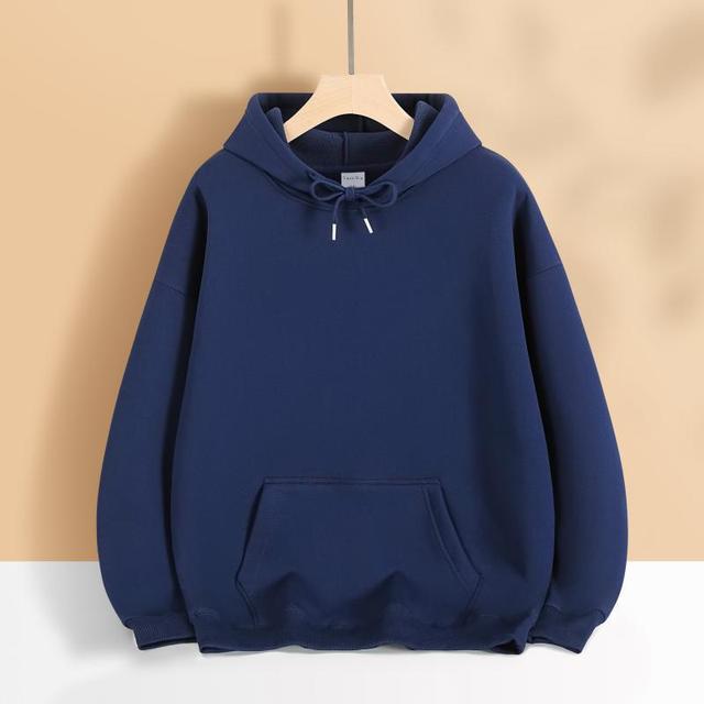 Damen nan oversized Kapuzenpulloverkleid mit Kängurutasche, verlängerter Silhouette und weichem French-Terry Drune