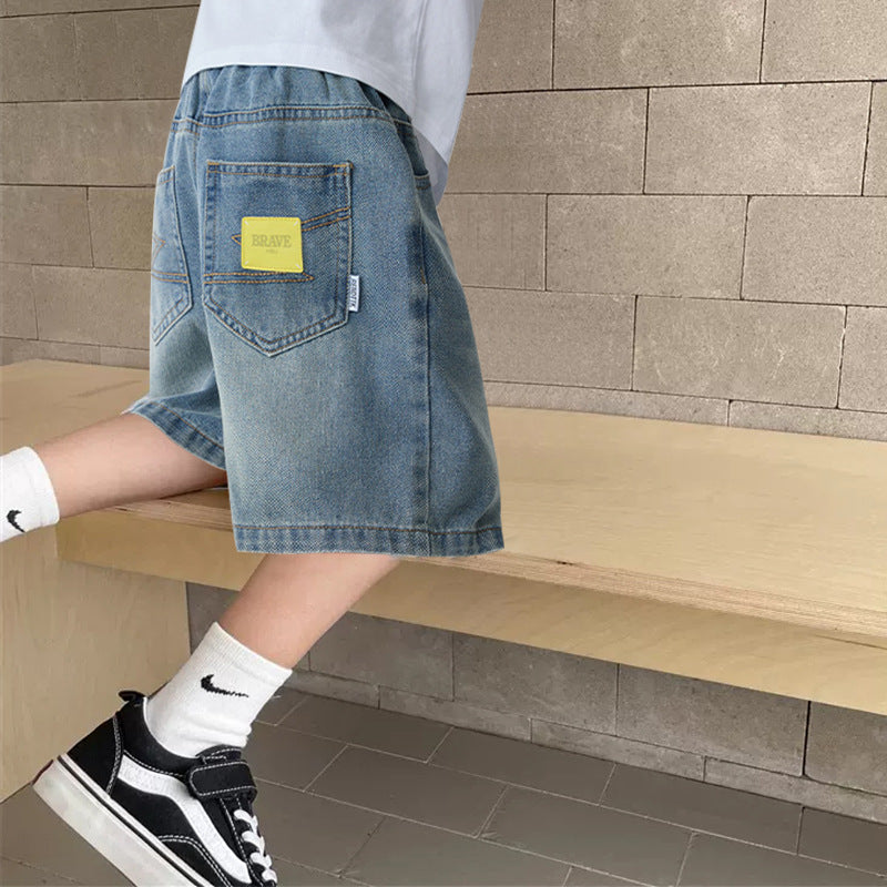 Jungen Denim-Shorts mit einzigartigem Design Drune