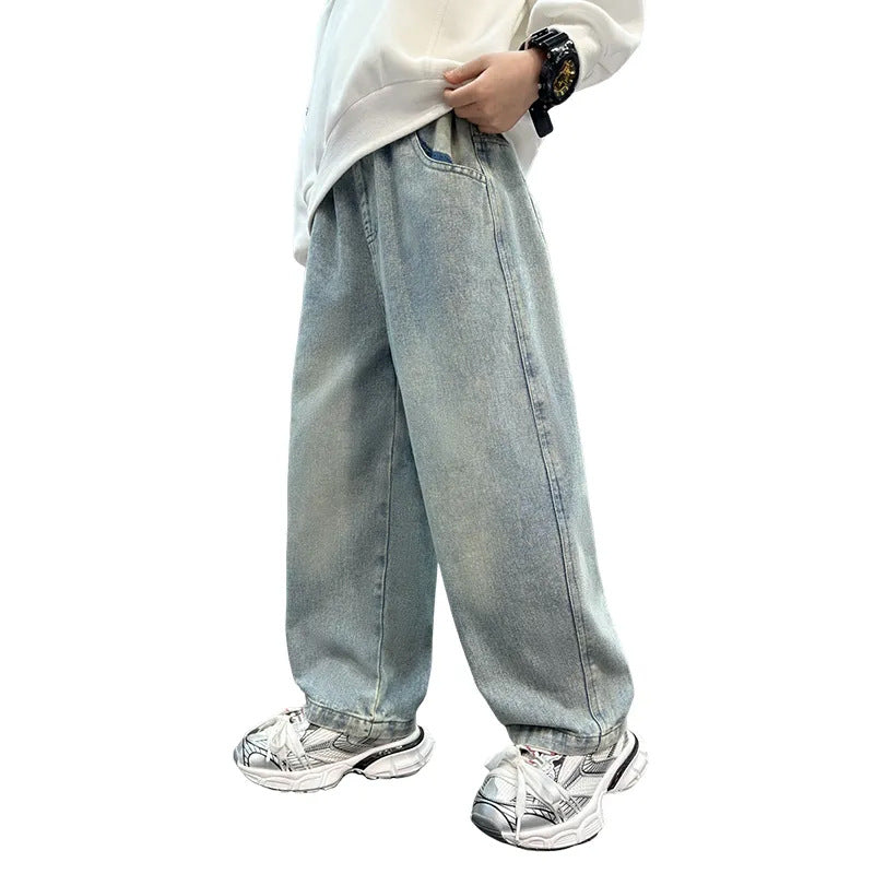 Damen lässige Jeans mit einzigartigem Comic-Print Drune