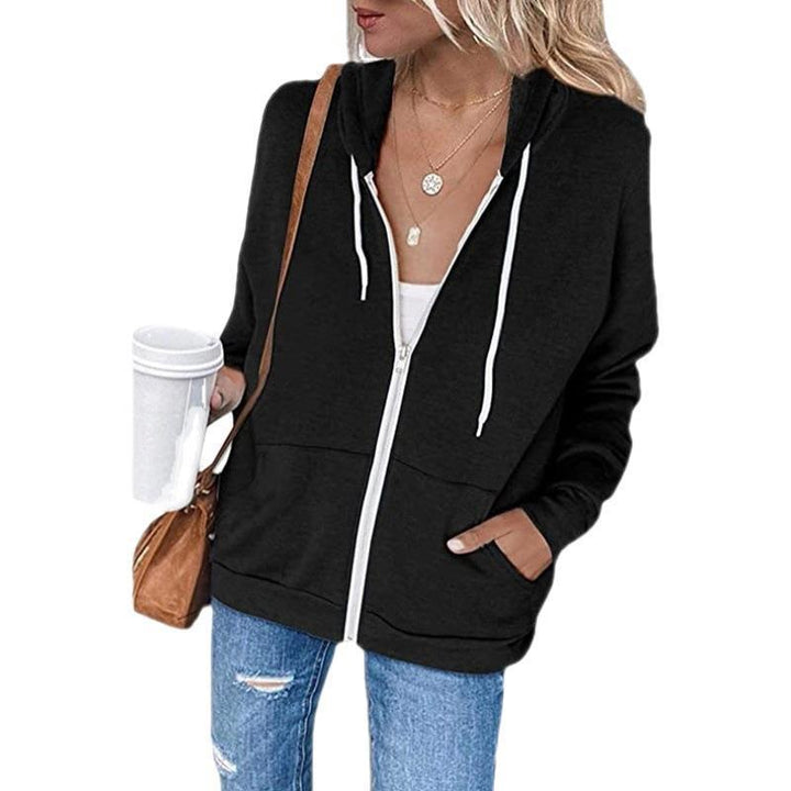 Femme Zip-Up Freizeit Hoodie Drune