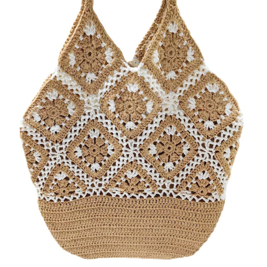 Damen handgefertigte Makramee Tasche Drune