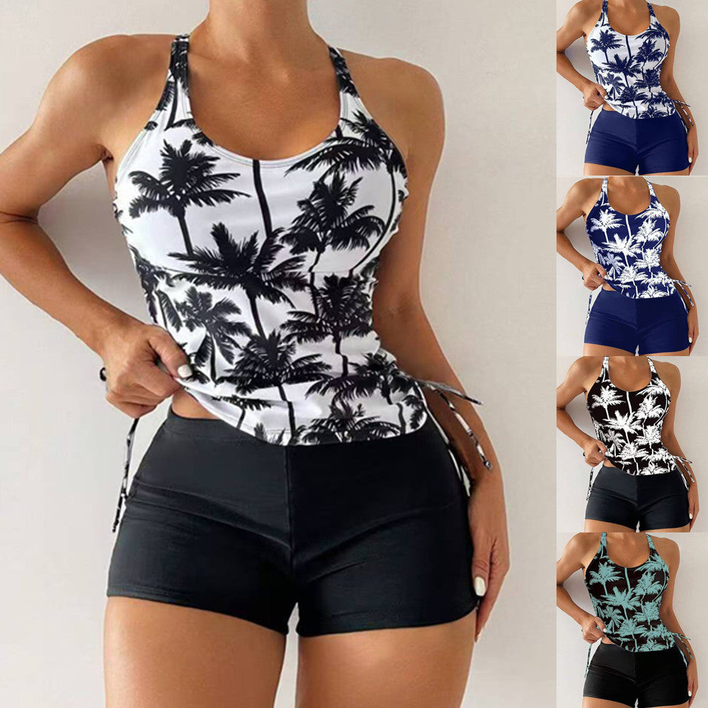 Damen Tankini mit verstellbaren Trägern und lässigen Shorts Drune