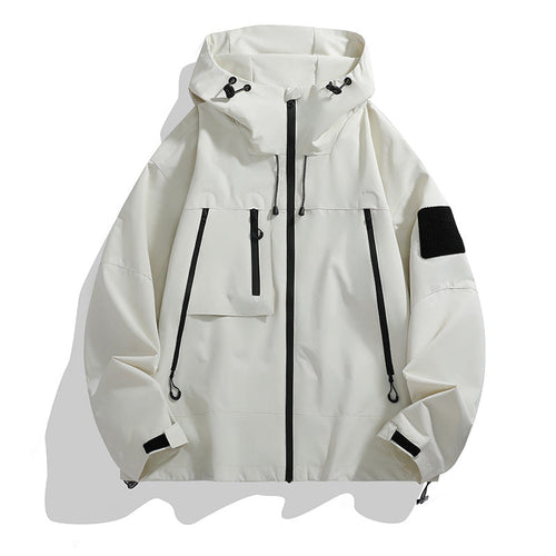 Damen Technische Outdoor-Jacke mit Verstellbarem Kapuzensystem und Multifunktionalen Taschen Drune