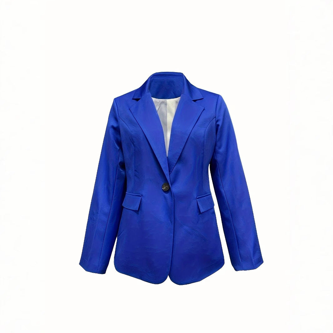 Damen schicker Blazer mit schmalem Schnitt und modernen Taschen Drune