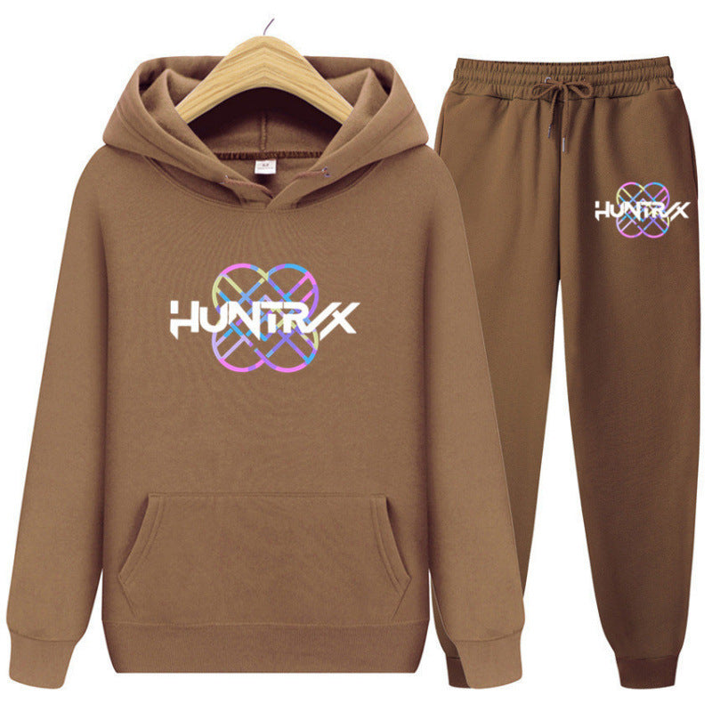 Damen Sweatanzug mit modernem Grafikdesign und lässiger Passform Drune