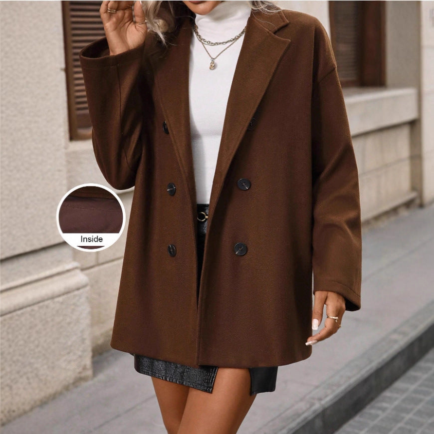 Damen Oversized Trendy Blazer aus weichem Material Drune