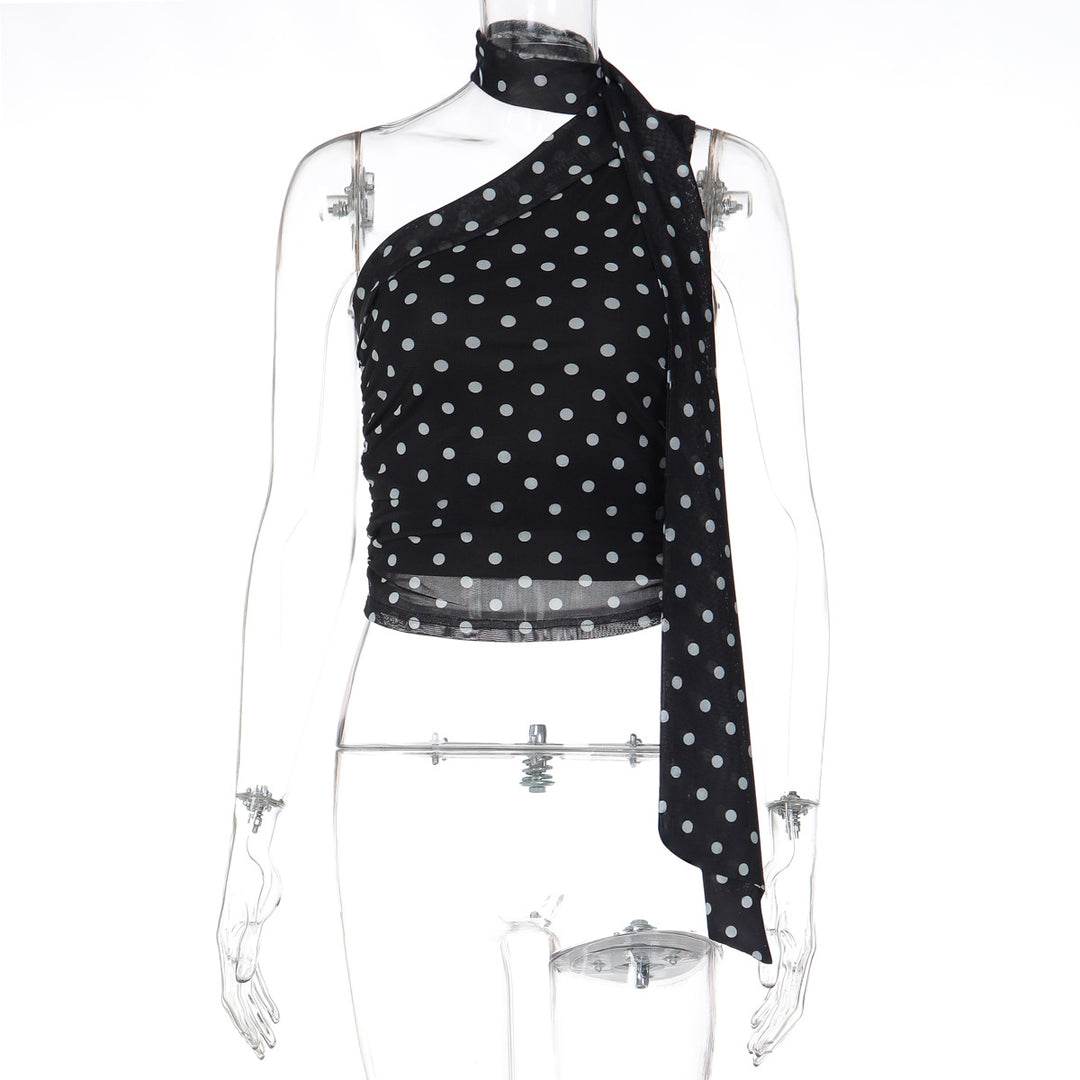 Damen Oberteil mit asymmetrischem Schnitt und stilvollem Leopardenmuster Drune
