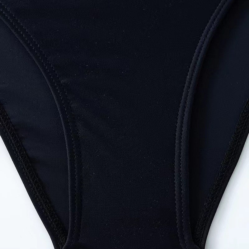 Damen Einteiler Badeanzug mit asymmetrischem Schnitt und Raffung Drune