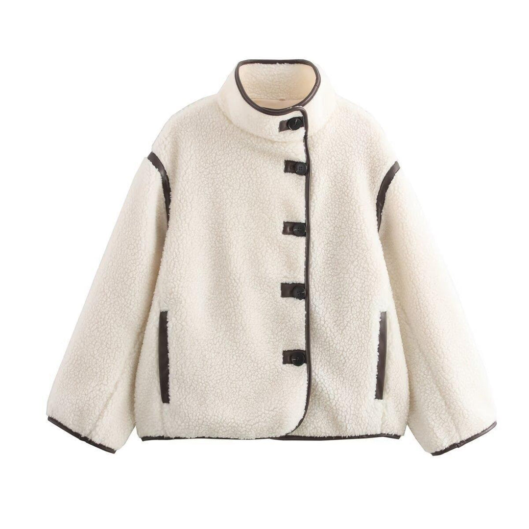 Damen fleecegefütterte Übergangsjacke mit hohem Kragen und praktischen Taschen Drune
