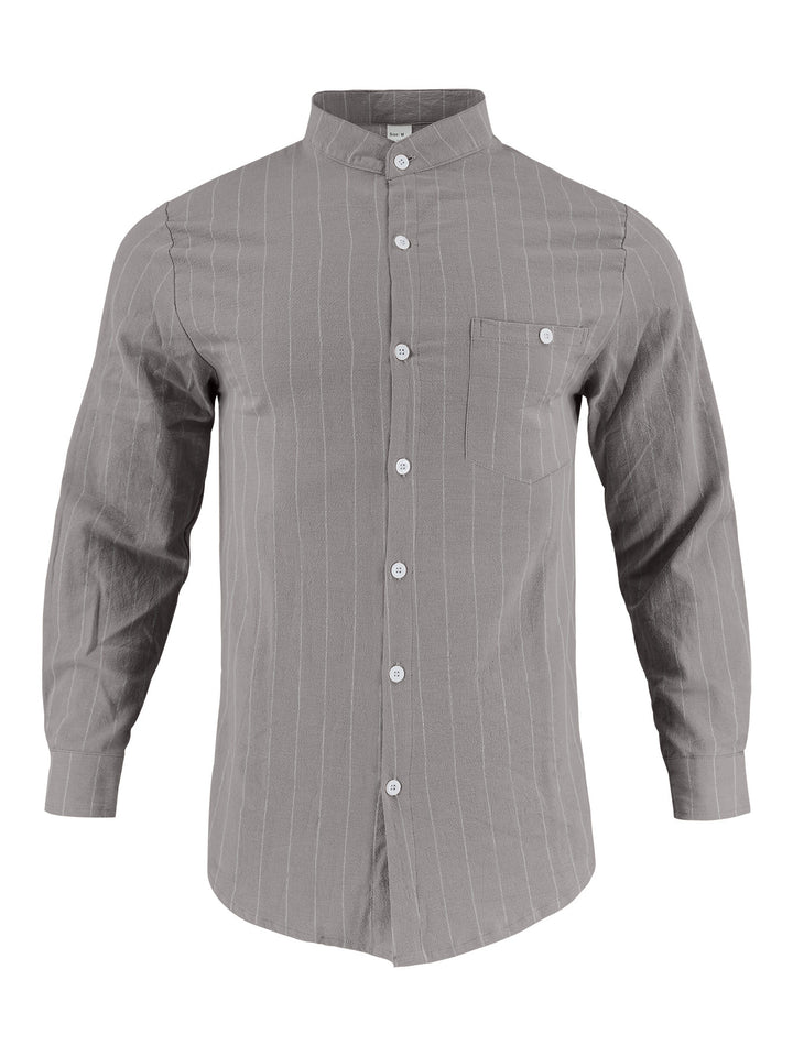 Herren Hemd mit modernem Streifenmuster Drune