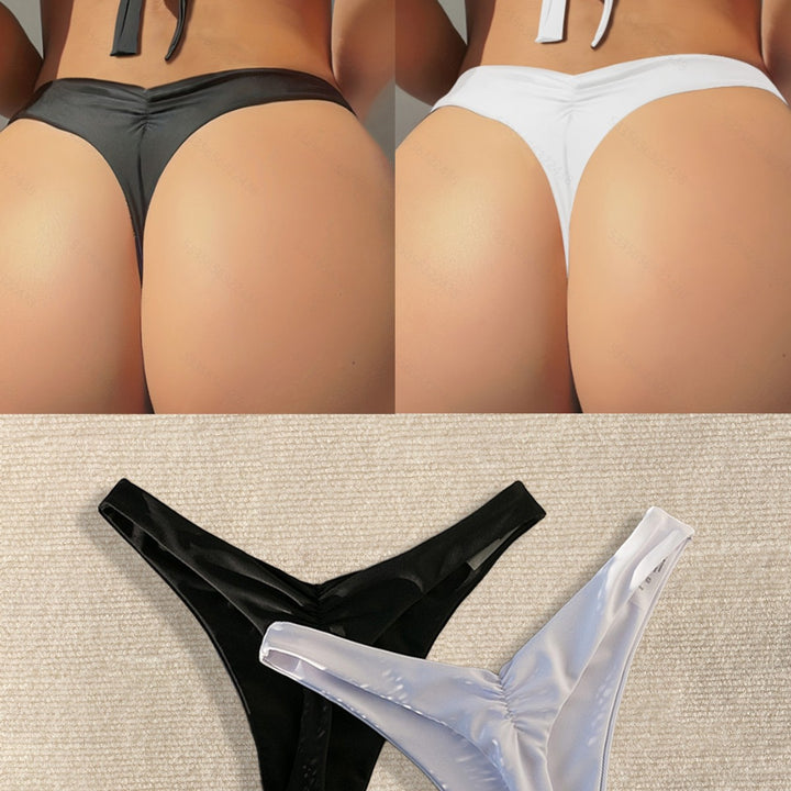 Damen Bikini-Hose mit hohem Beinausschnitt und elegantem Schnitt Drune