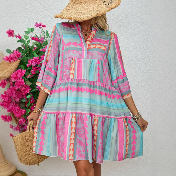 Damen Sommer Kleid Drune
