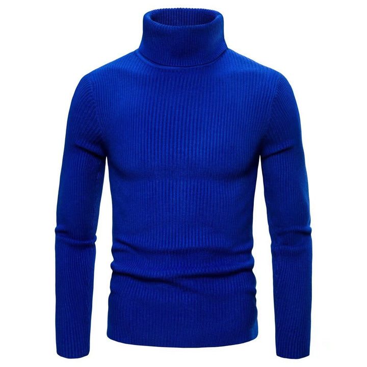 Herren Hochwertiger Rollkragenpullover aus feiner Rippstruktur Drune