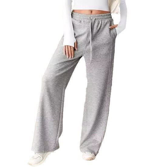 Damen Bequeme und lässige Freizeithose mit elastischem Bund und seitlichen Taschen Drune