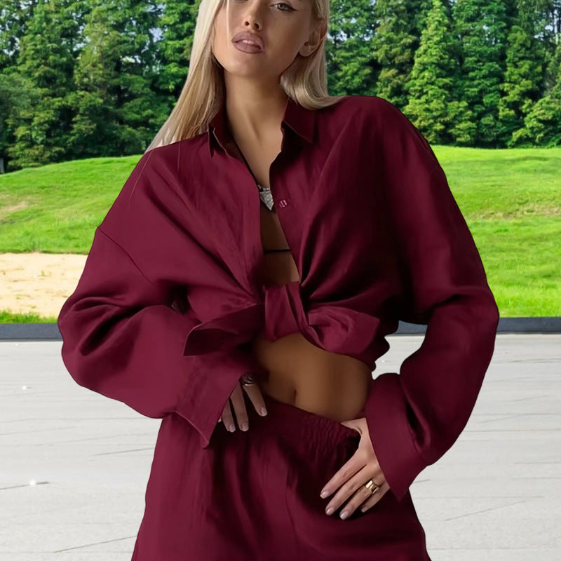 Damen Oversized Hemdblusenkleid mit langen Ärmeln und asymmetrischem Schnitt Drune