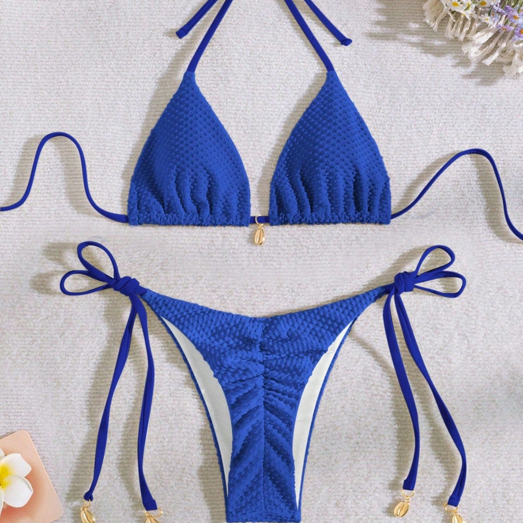 Damen Bikini mit strukturierter Oberfläche Drune