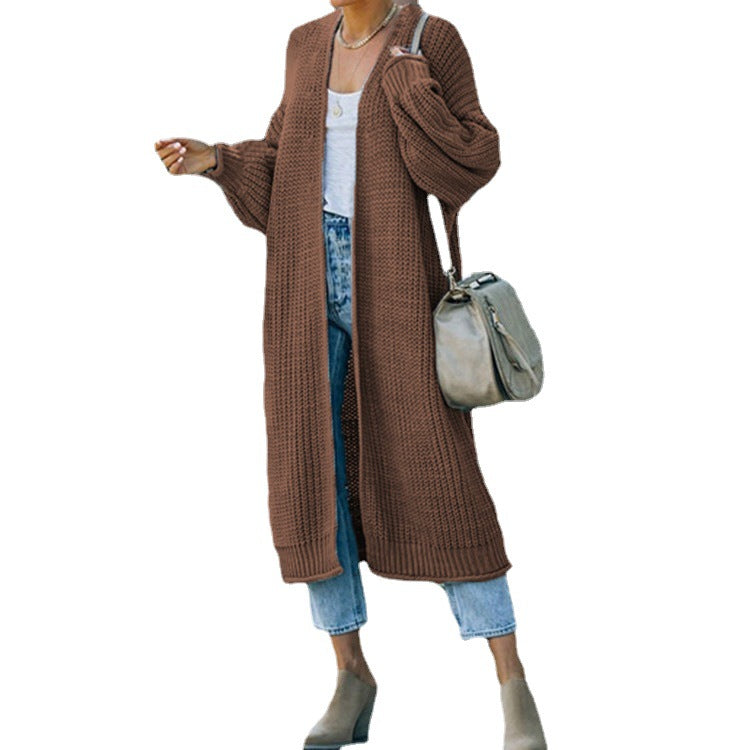 Damen Grobstrick-Cardigan mit offenen Maschen und lässigem Schnitt Drune